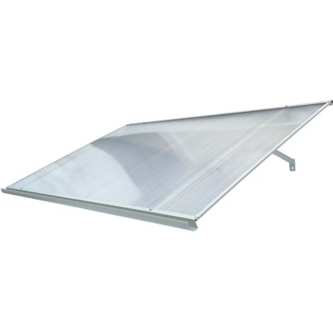 Tettoia con telaio in alluminio STARKEDACH Straight T-160 7035 con rivestimento in policarbonato