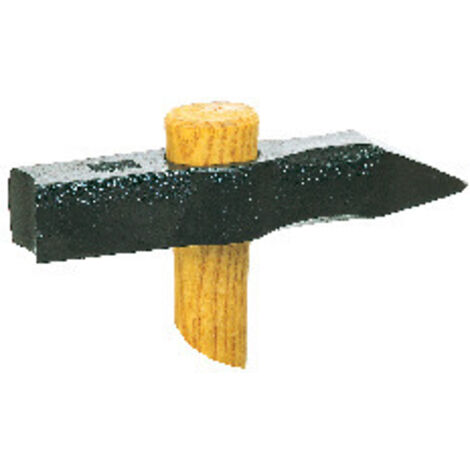 MOB OUTILLAGE Têtu de maçon – 3,5 cm -Manche en frêne – Tête creuse et pointe décentrée – Outil de maçonnerie robuste, souple et certifié PEFC