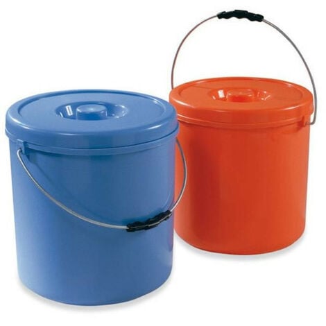 Bidone spazzatura Rosso RS PRO, in Plastica, da 50L