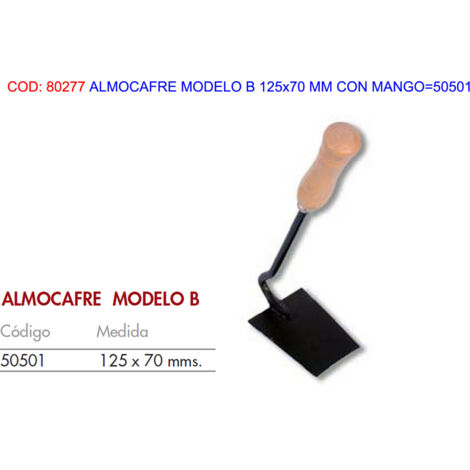 TEVISA Almohadilla modelo B 125x70mm con mango 50501