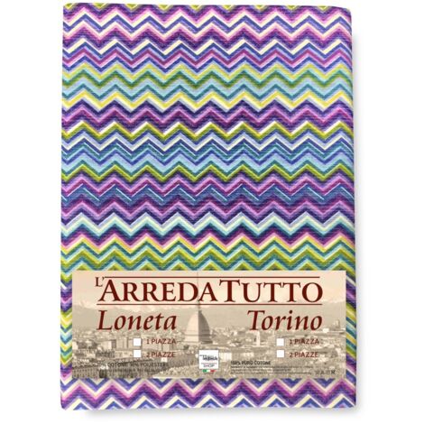 Tex family TELO ARREDO Copritutto GRAN FOULARD Copriletto COPRIDIVANO TESSUTO BEATRICE LILLA - 1 PIAZZA