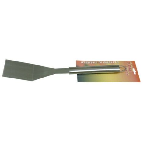 Texas spatule e'troite pour barbecue en acier inoxydable et poigne'e en acier brosse' accessoires