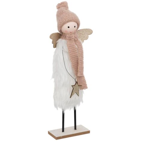 Textengel Stern aus Holz 31cm - Feeric lights & christmas