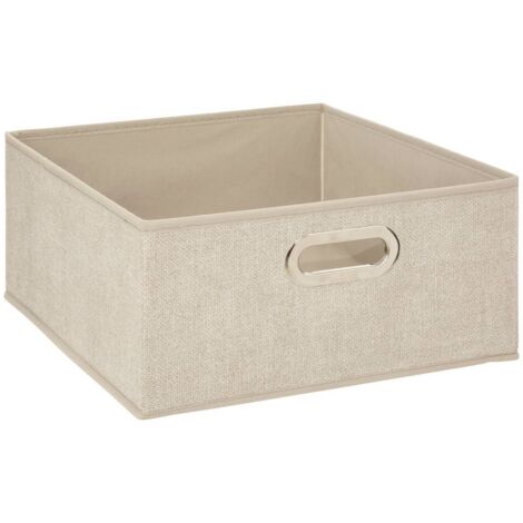 Textil Aufbewahrungsbox Kleiderbox 31 x 15 cm grau