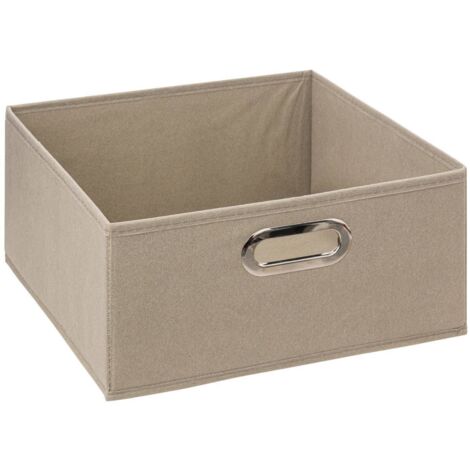 Textil Aufbewahrungsbox Kleiderbox 31 x 15 cm grau
