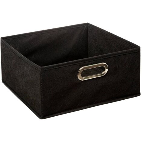Textil Aufbewahrungsbox Kleiderbox 31 x 15 cm grau