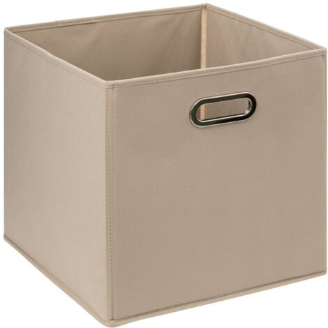 Textil Aufbewahrungsbox, Kleiderbox, 31 x 31 cm, gelb