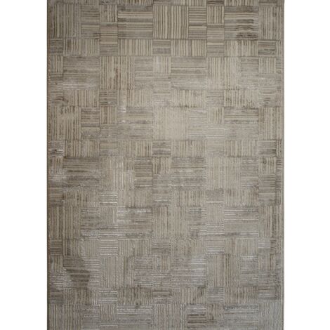 TEXTURA BLOCKS - Tapis moderne motifs blocs beige 160x230
