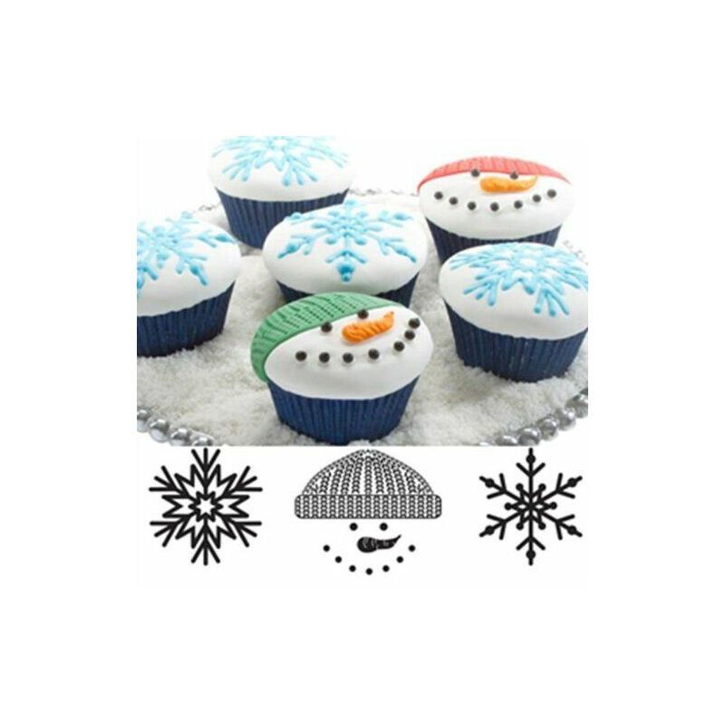 Texture Foglio di Set di 3 Diversi Inverno Scroll