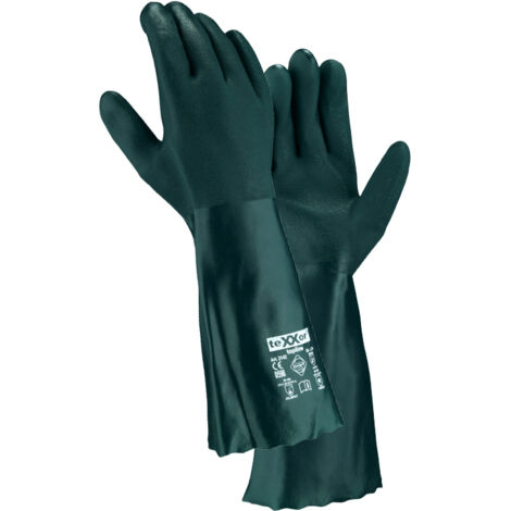 Texxor 21428 Gr.8  topline Chemikalienschutzhandschuhe, Kat. 3 aus PVC