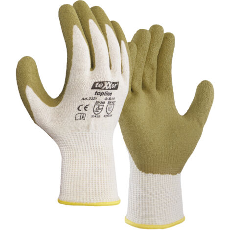 teXXor® 2221 teXXor® topline Grobstrick-Handschuhe GREEN PROTECT Gr. 10 natur/gr