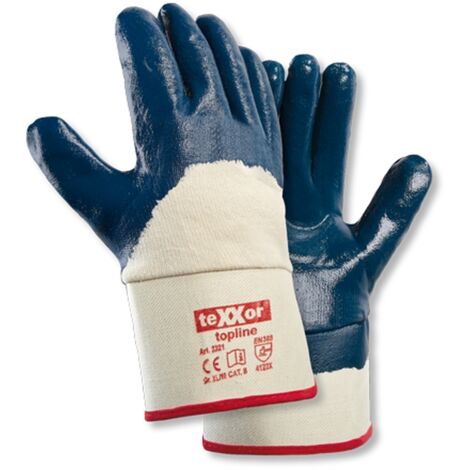 teXXor® 232110 Gr.10  topline, Nitril-Handschuhe mit Stulpe, Kat. 2, Nitril