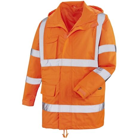 teXXor® 4102 teXXor® Warnschutz-Regenjacke BARRIE Gr. M leuchtorange Wasserdicht