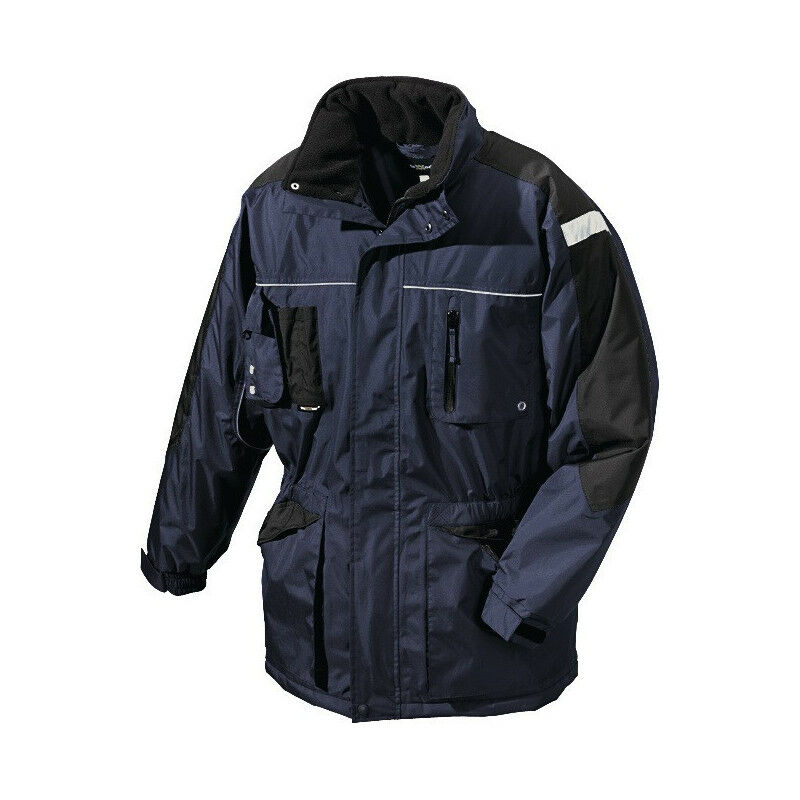 

Parka de invierno AALBORG Talla M marino / negro TEXXOR