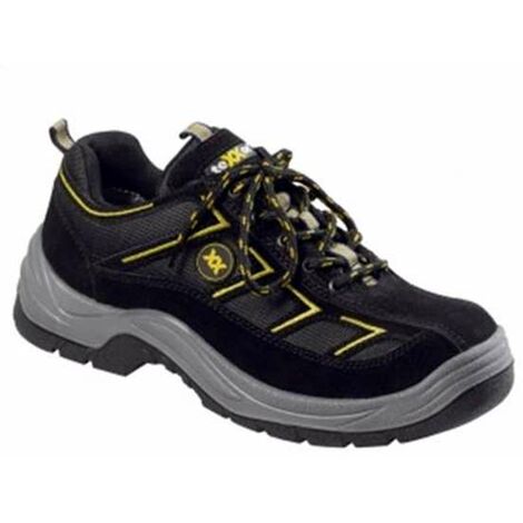 teXXor® S1-Sicherheitshalbschuhe METZ schwarz/gelb SRC, Stahlkappe 611338 Gr.38