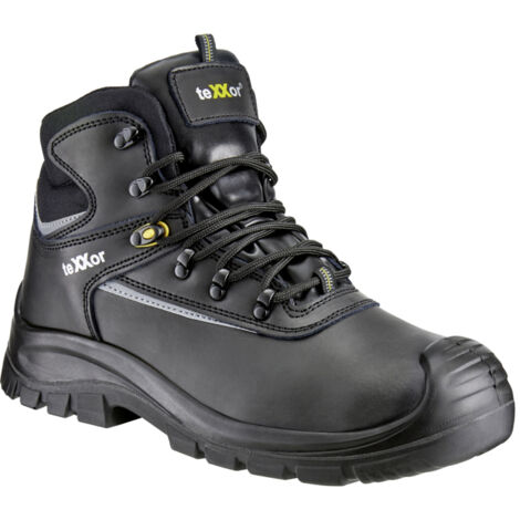 teXXor® S3-Sicherheitsschnürstiefel DIJON schwarz, EN ISO 20345 6325 Gr. 41