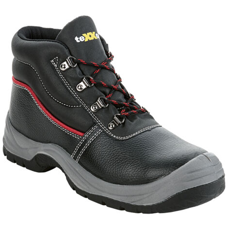 teXXor® S3-Sicherheitsschnürstiefel LE MANS schwarz/rot Gr. 46