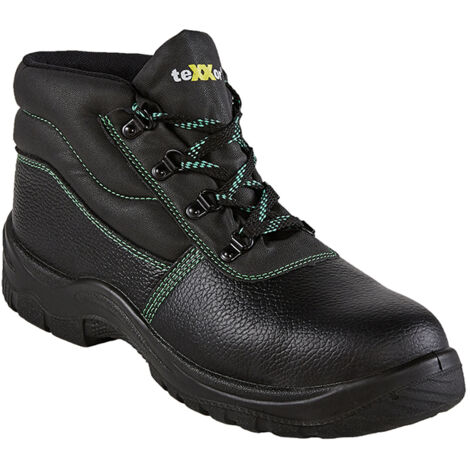 teXXor® S3-Sicherheitsschnürstiefel MONACO schwarz/grün SRC 632047 Gr.47