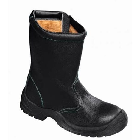 teXXor® S3-Winterreißverschlussstiefel ZIPPER schwarz/grün 634042 Gr.42