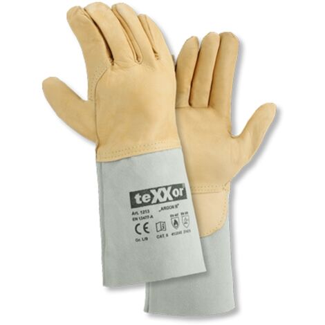 teXXor® Schweißerhandschuh ARGON III Kat. 2, 12138 Gr.8 Rindnappaleder