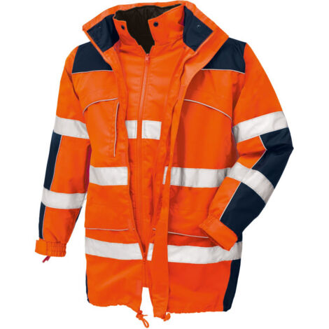 teXXor Warnschutz-Parka TORONTO leuchtorange/navy S 4109