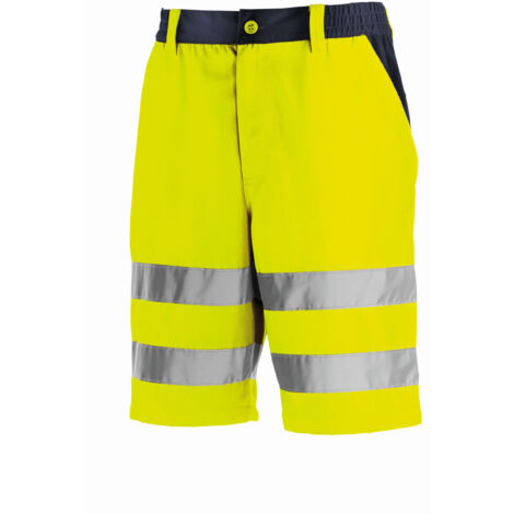 teXXor Warnschutz-Shorts ERIE leuchtgelb/navy 52 4346