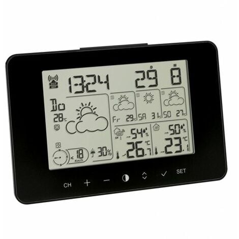 TFA Dostmann 35.1156.01 Funk-Wetterstation Vorhersage für 4 Tage Anzahl Sensoren max. 3 St.