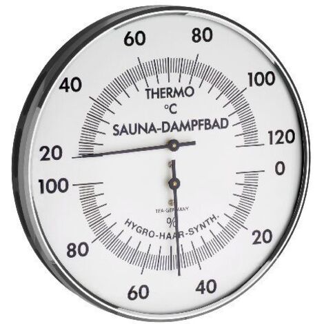 TFA 40.1032 Thermo-hygrometre pour sauna Cheveu synthetique (Import Allemagne)