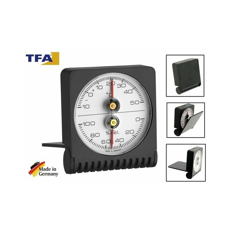 Image of TFA - termometro con igrometro analogico (no pile) tascabile richiudibile german