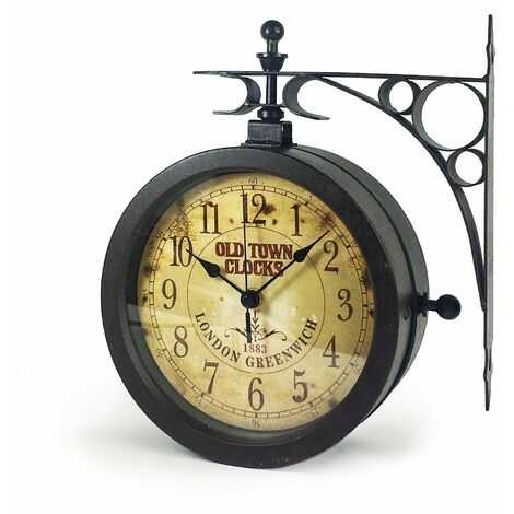 TFA 60.3011 Nostalgie Orologio da parete con termometro [Importato da Germania], metallo