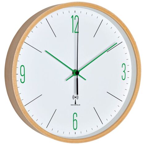 TFA 60.3524.04 Horloge Murale Radio-pilotée Verte