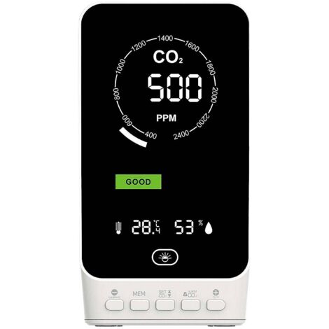 TFA AIRCO2NTROL UP moniteur CO2 noir design moderne