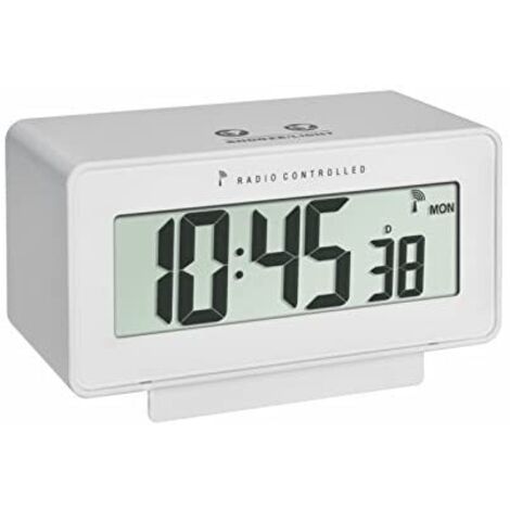 TFA Digitaler Funkwecker Change, weiß, Temperatur, Luftfeuchte