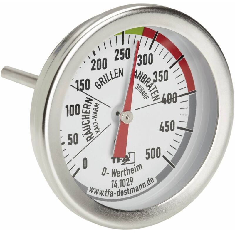 Image of Tfa Dostmann - bbq Grill Smoker Termometro per barbecue acciaio inox