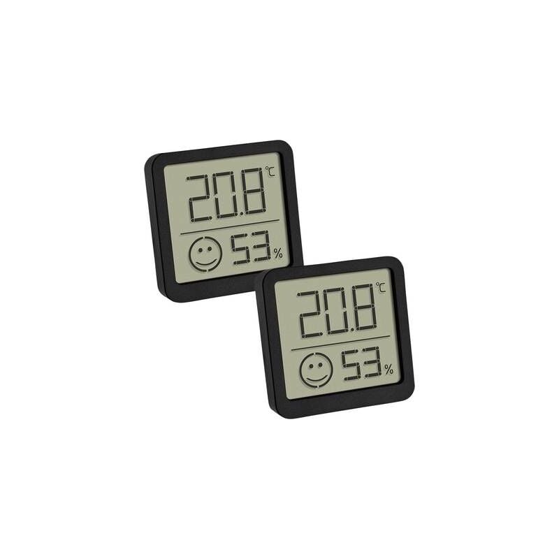 Tfa Dostmann 2er Set Digitales Thermo-Hygrometer Mit Komfortzone Thermo-Hygromètre Noir 30.5053.01.02