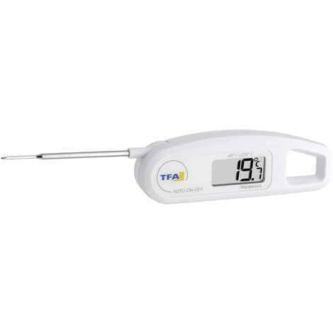 TFA Dostmann 30.1047 Küchen-Thermometer Abschaltautomatik gemäß HACCP und EN 13485, Strahlwasserges