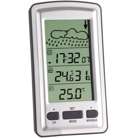 TFA Dostmann 35.1079 Stazione meteorologica Axis (argento)