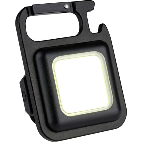 TFA Dostmann 43.2040.01 COB Mini Arbeitsleuchte LED Arbeitsleuchte, Camping-Leuchte, Schlüsselleucht