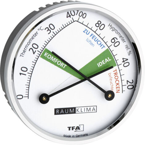 TFA Dostmann 45.2024 Thermo-/Hygrometer Silber 45.2024