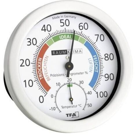 TFA Dostmann 45.2028 Termoigrometro Bianco Analogico