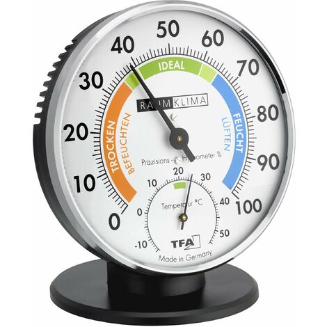 TFA Dostmann 45.2033 Eschenbach Klimakurt 452033-Igrometro di Precisione, Black