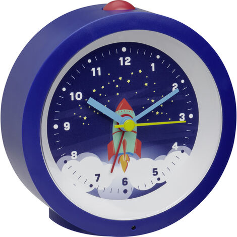 TFA Dostmann 60.1033.06 Quarz Wecker Blau   Leisegang-Uhrwerk