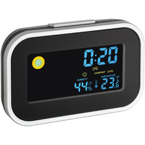 TFA Dostmann 60.2015 Quarzo Sveglia Nero, Argento Tempi di allarme 1