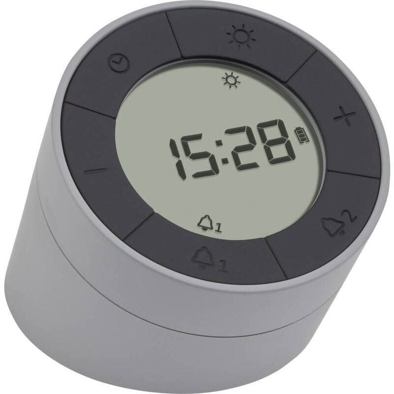 Tfa Dostmann - 60.2029.10 à quartz Réveil gris, anthracite Heures de réveil 2