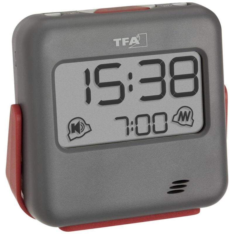 Image of Dostmann 60.2031.10 Quarzo Sveglia Grigio Tempi di allarme 1 Allarme a vibrazione, Allarme extra forte - TFA