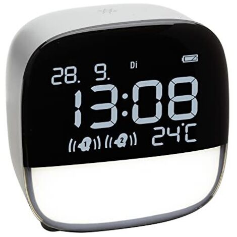 TFA Dostmann 60.2034.02 Orologio Sveglia Bianco Design Rotondo