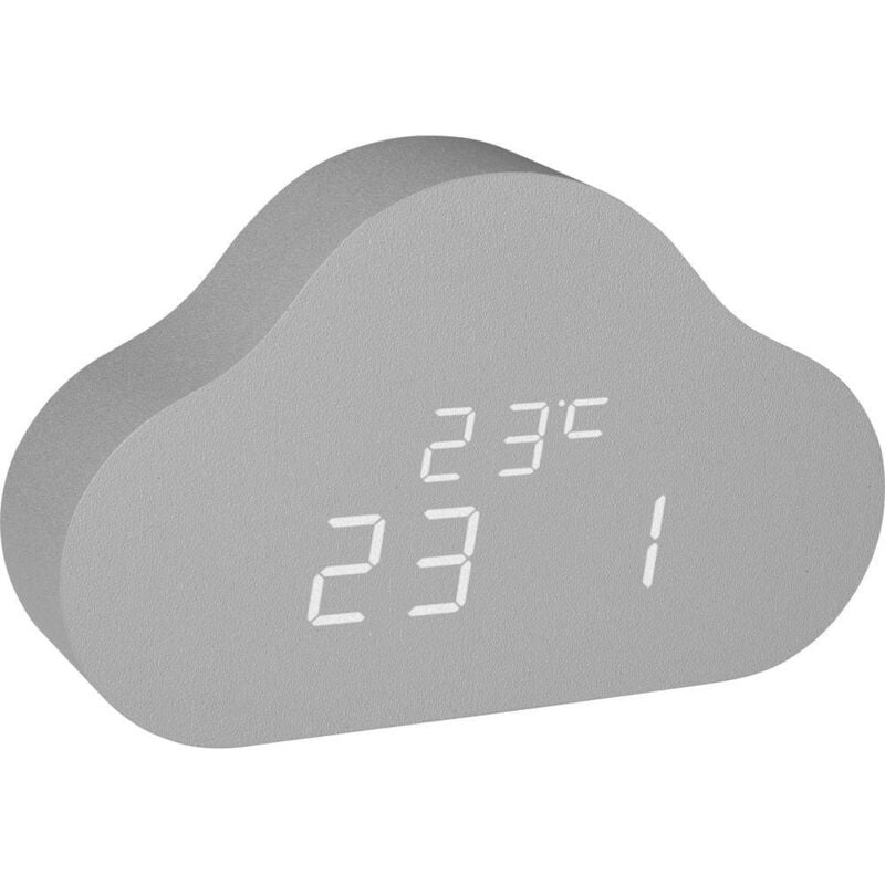TFA Dostmann 60.2040.15 à quartz Réveil pour enfants gris Heures de réveil 1