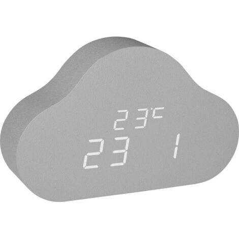 TFA Dostmann 60.2040.15 à quartz Réveil pour enfants gris Heures de réveil 1 Y342443