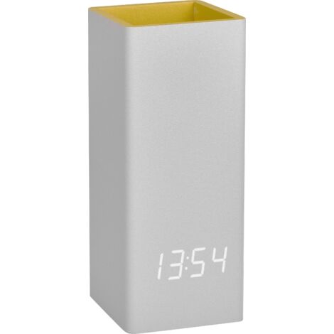 TFA Dostmann 60.2041.15 à quartz Horloge de table gris, jaune Y342463