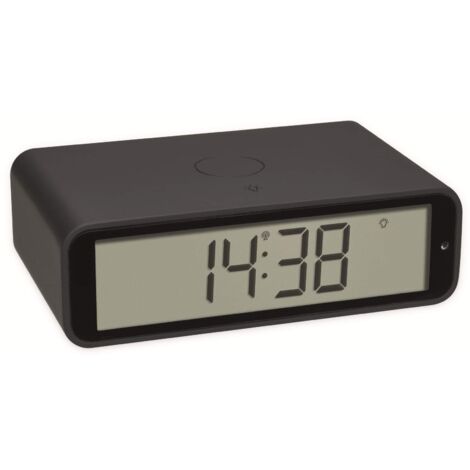 TFA Dostmann 60.2560.10 Funk Wecker Anthrazit Alarmzeiten 1